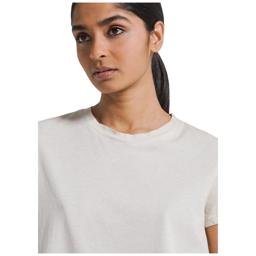 T-shirt fluida in viscosa bianco da donna Deha | D4229010001
